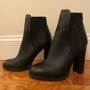 Aldo Leather Heeled Booties